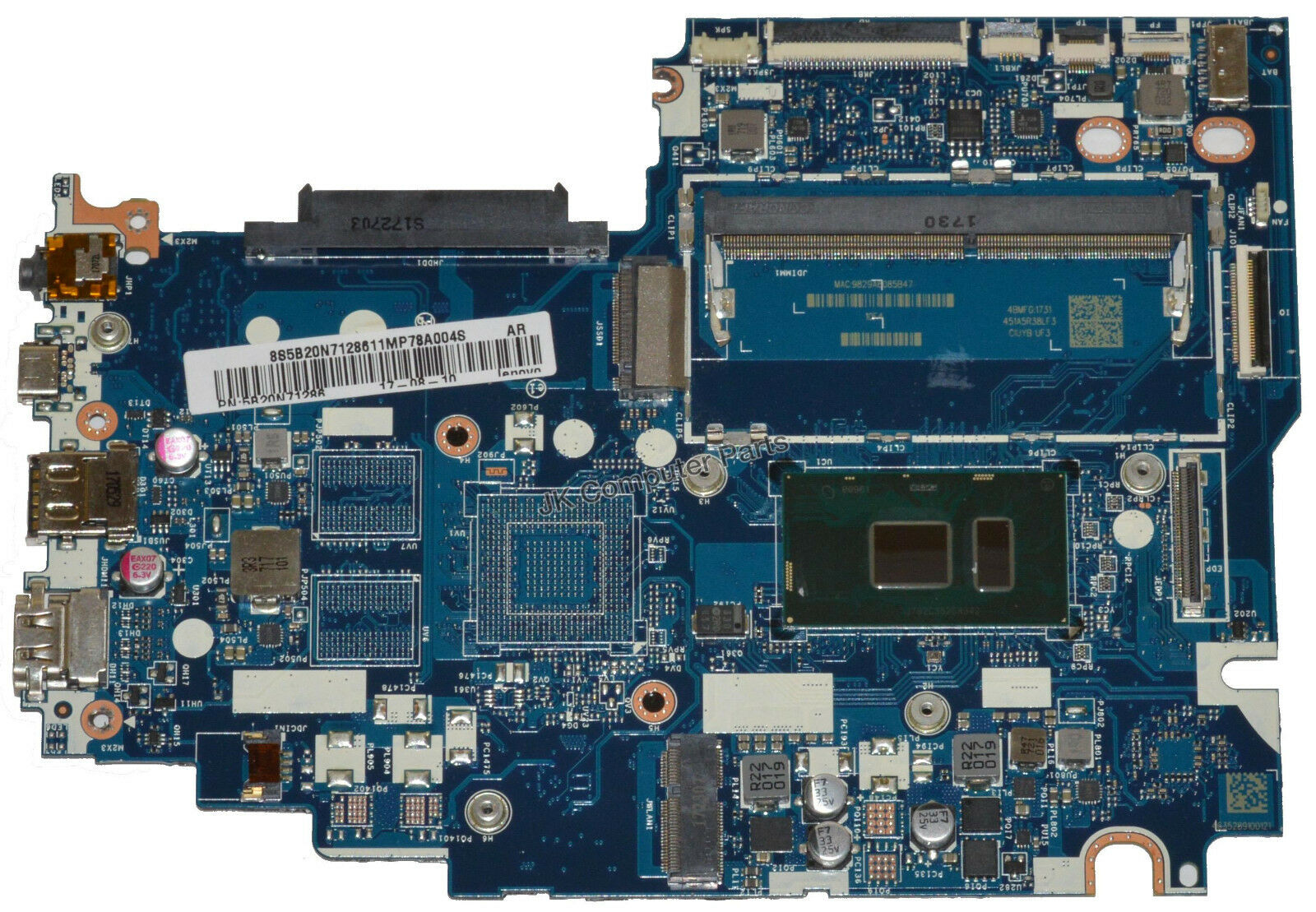 Lenovo Flex 5-1570 Laptop Motherboard w/ Intel i5-7200U 2.5GHz CPU 5B20N71286 Brand: Lenovo Compatible CPU
